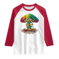 Black History Month Quote Raglan Shirt Inspiring The Future Honoring The Past - Wonder Print Shop