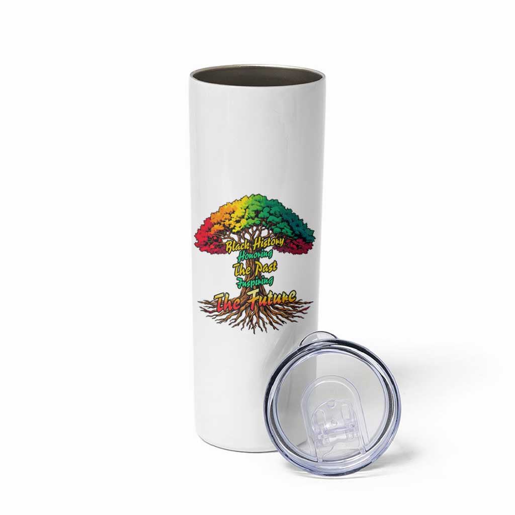 Black History Month Quote Skinny Tumbler Inspiring The Future Honoring The Past - Wonder Print Shop
