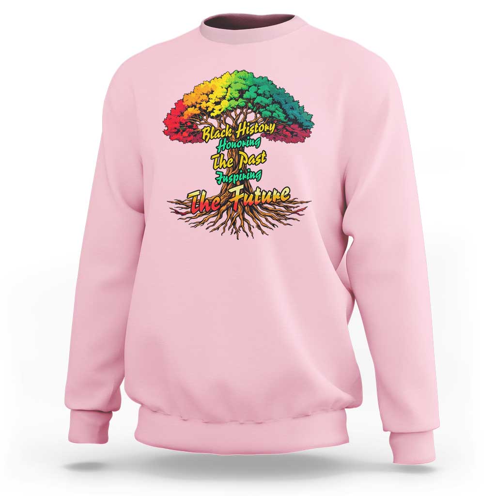 Black History Month Quote Sweatshirt Inspiring The Future Honoring The Past - Wonder Print Shop