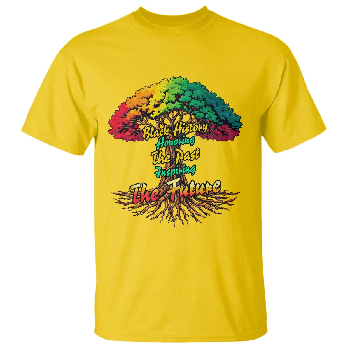 Black History Month Quote T Shirt Inspiring The Future Honoring The Past - Wonder Print Shop