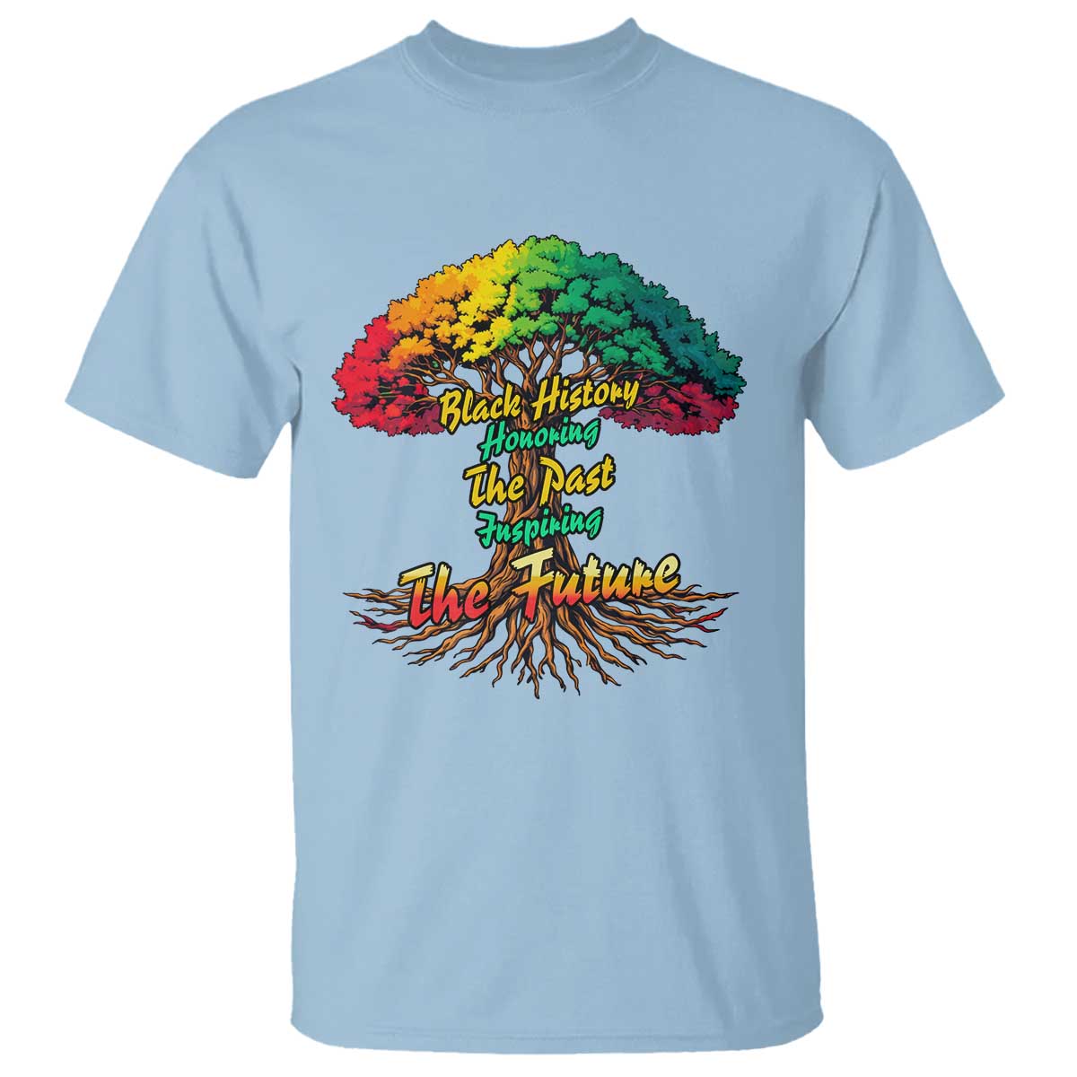 Black History Month Quote T Shirt Inspiring The Future Honoring The Past - Wonder Print Shop
