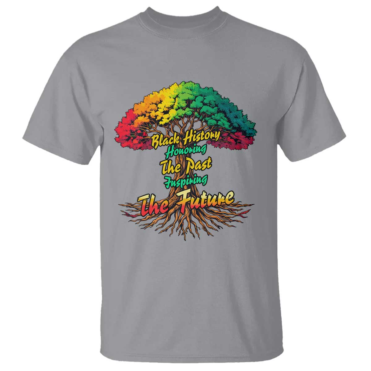 Black History Month Quote T Shirt Inspiring The Future Honoring The Past - Wonder Print Shop