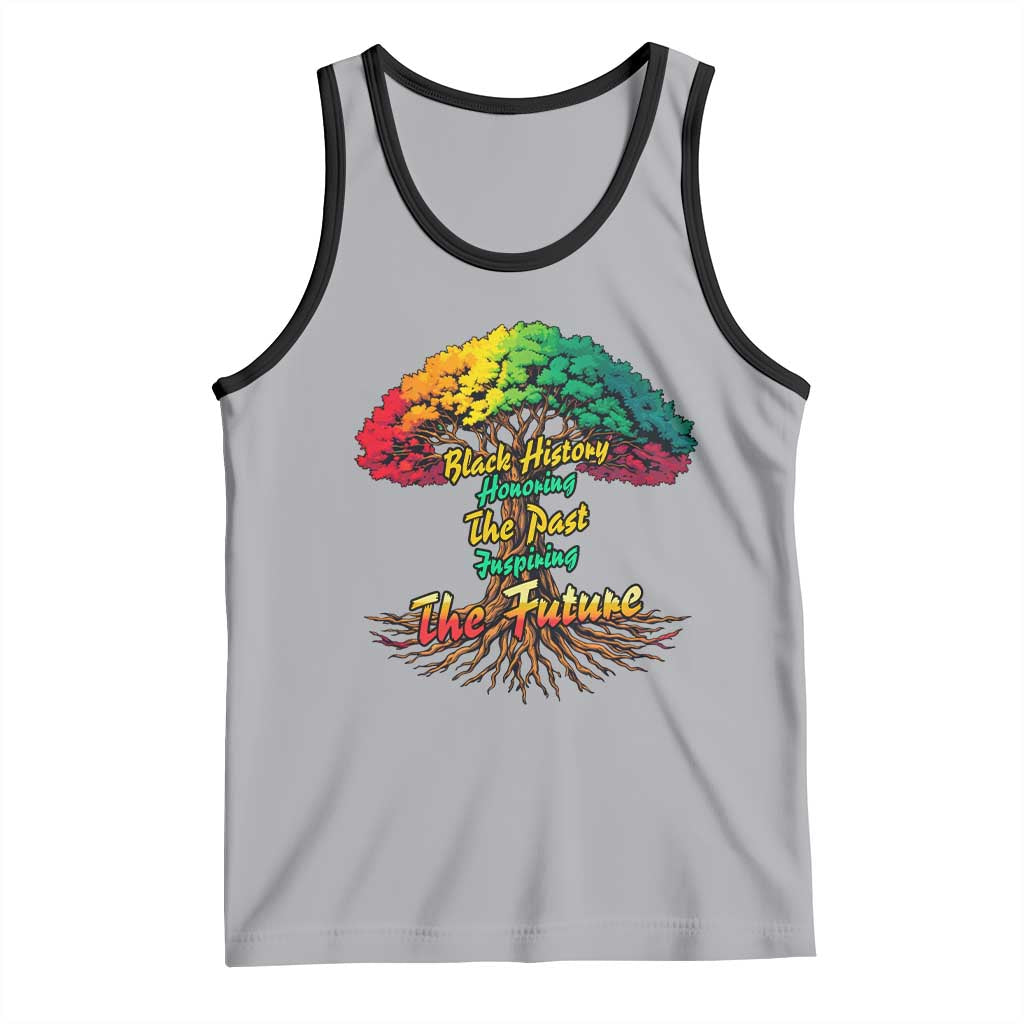 Black History Month Quote Tank Top Inspiring The Future Honoring The Past - Wonder Print Shop