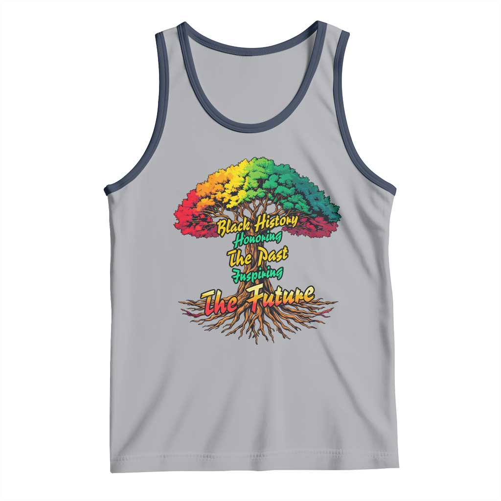 Black History Month Quote Tank Top Inspiring The Future Honoring The Past - Wonder Print Shop