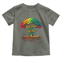 Black History Month Quote Toddler T Shirt Inspiring The Future Honoring The Past - Wonder Print Shop