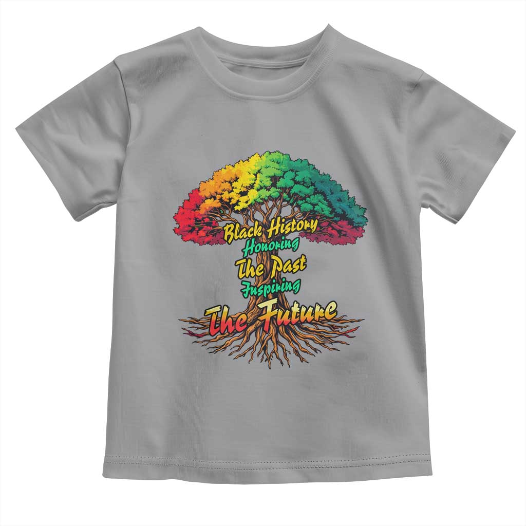 Black History Month Quote Toddler T Shirt Inspiring The Future Honoring The Past - Wonder Print Shop