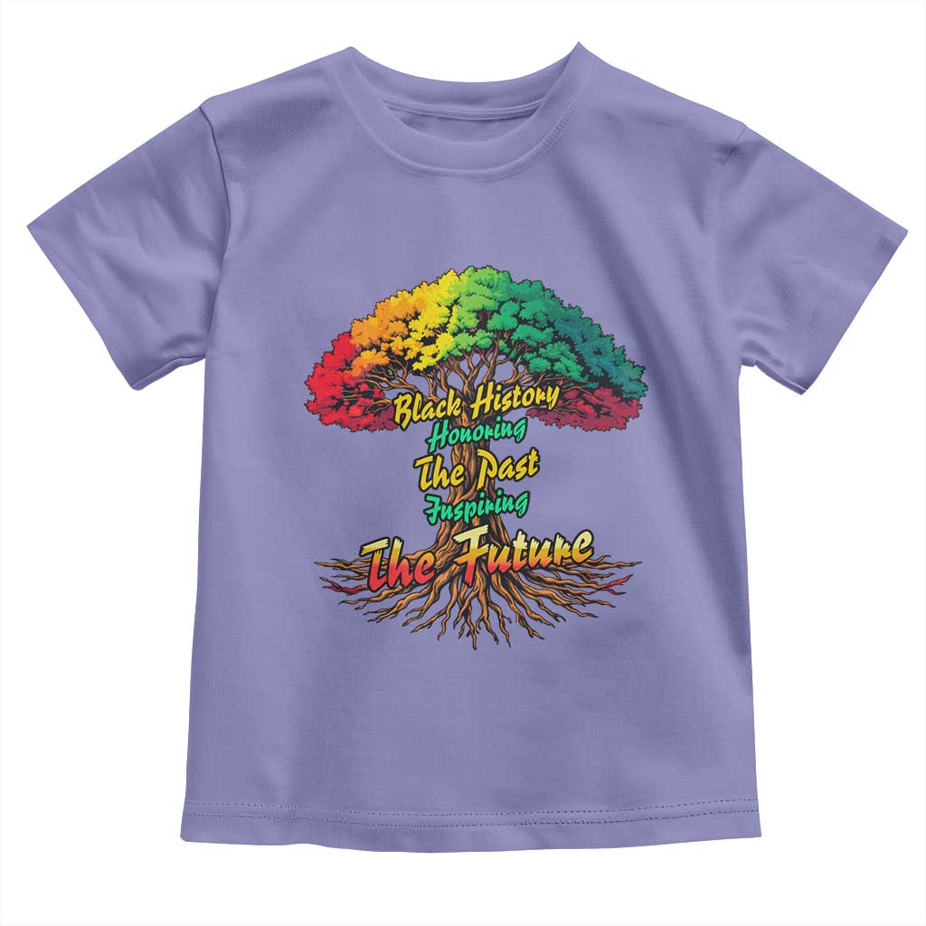 Black History Month Quote Toddler T Shirt Inspiring The Future Honoring The Past - Wonder Print Shop