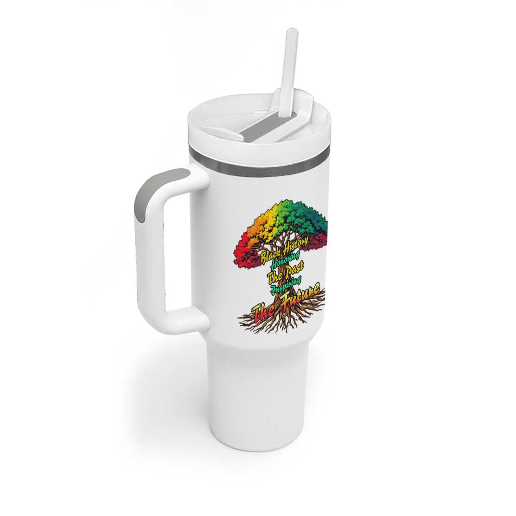 Black History Month Quote Tumbler With Handle Inspiring The Future Honoring The Past - Wonder Print Shop