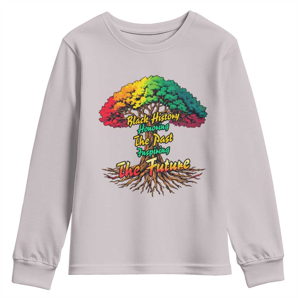 Black History Month Quote Youth Sweatshirt Inspiring The Future Honoring The Past - Wonder Print Shop
