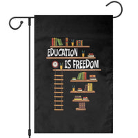 Education Is Freedom Garden Flag African American History Africa Map Books - Wonder Print Shop