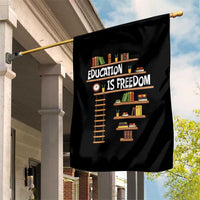 Education Is Freedom Garden Flag African American History Africa Map Books - Wonder Print Shop