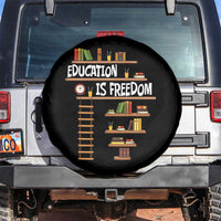 Education Is Freedom Spare Tire Cover African American History Africa Map Books - Wonder Print Shop