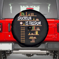 Education Is Freedom Spare Tire Cover African American History Africa Map Books - Wonder Print Shop