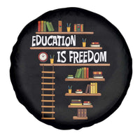 Education Is Freedom Spare Tire Cover African American History Africa Map Books - Wonder Print Shop