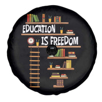 Education Is Freedom Spare Tire Cover African American History Africa Map Books - Wonder Print Shop