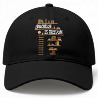 Education Is Freedom Baseball Cap African American History Africa Map Books