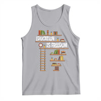 Education Is Freedom Tank Top African American History Africa Map Books - Wonder Print Shop