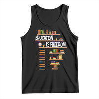Education Is Freedom Tank Top African American History Africa Map Books - Wonder Print Shop