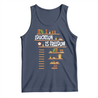 Education Is Freedom Tank Top African American History Africa Map Books - Wonder Print Shop