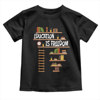 Education Is Freedom Toddler T Shirt African American History Africa Map Books - Wonder Print Shop