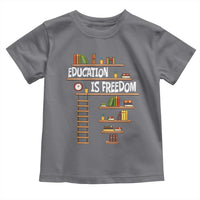 Education Is Freedom Toddler T Shirt African American History Africa Map Books - Wonder Print Shop