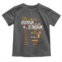 Education Is Freedom Toddler T Shirt African American History Africa Map Books - Wonder Print Shop