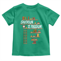 Education Is Freedom Toddler T Shirt African American History Africa Map Books - Wonder Print Shop