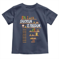 Education Is Freedom Toddler T Shirt African American History Africa Map Books - Wonder Print Shop