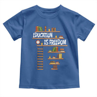Education Is Freedom Toddler T Shirt African American History Africa Map Books - Wonder Print Shop