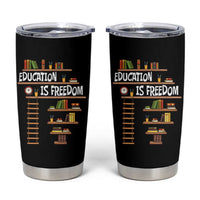 Education Is Freedom Tumbler Cup African American History Africa Map Books - Wonder Print Shop