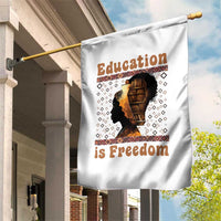 Education Is Freedom Garden Flag Black History Women Teacher Gift - Wonder Print Shop