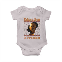 Education Is Freedom Baby Onesie Black History Women Teacher Gift - Wonder Print Shop