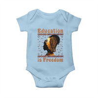 Education Is Freedom Baby Onesie Black History Women Teacher Gift - Wonder Print Shop