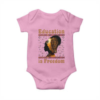 Education Is Freedom Baby Onesie Black History Women Teacher Gift - Wonder Print Shop