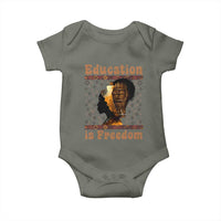 Education Is Freedom Baby Onesie Black History Women Teacher Gift - Wonder Print Shop