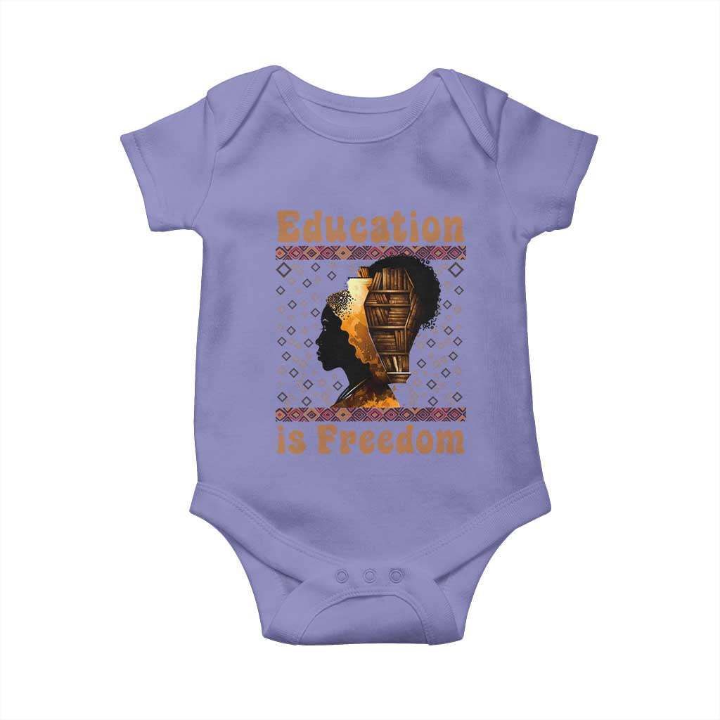 Education Is Freedom Baby Onesie Black History Women Teacher Gift - Wonder Print Shop