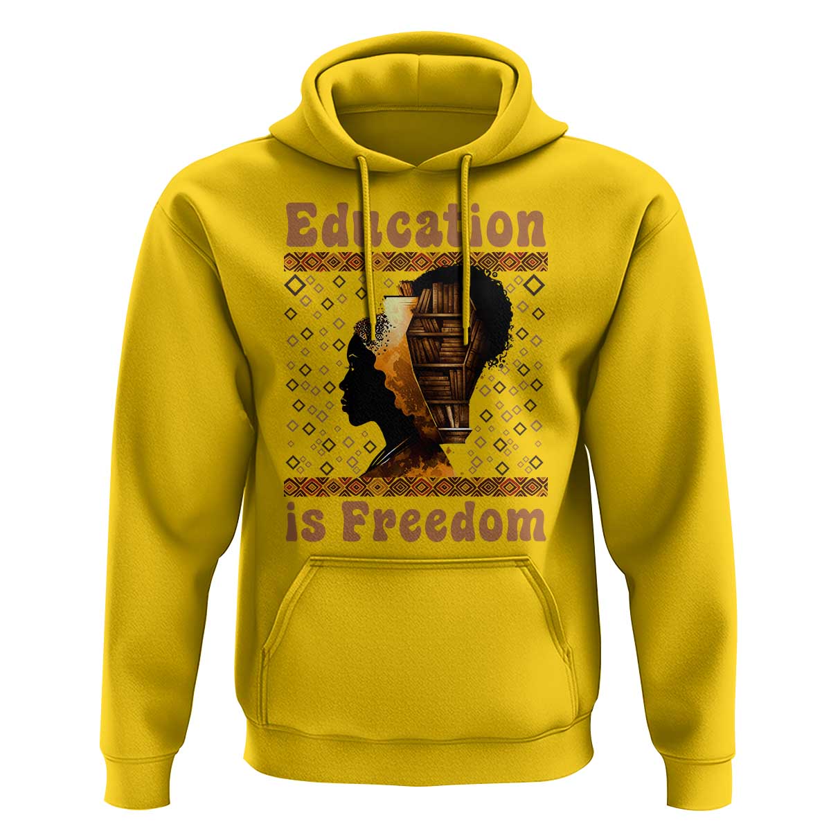 Education Is Freedom Hoodie Black History Women Teacher Gift - Wonder Print Shop