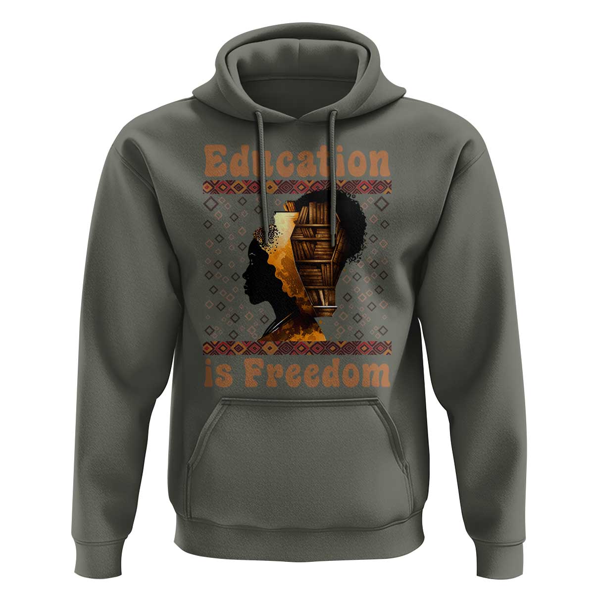 Education Is Freedom Hoodie Black History Women Teacher Gift - Wonder Print Shop