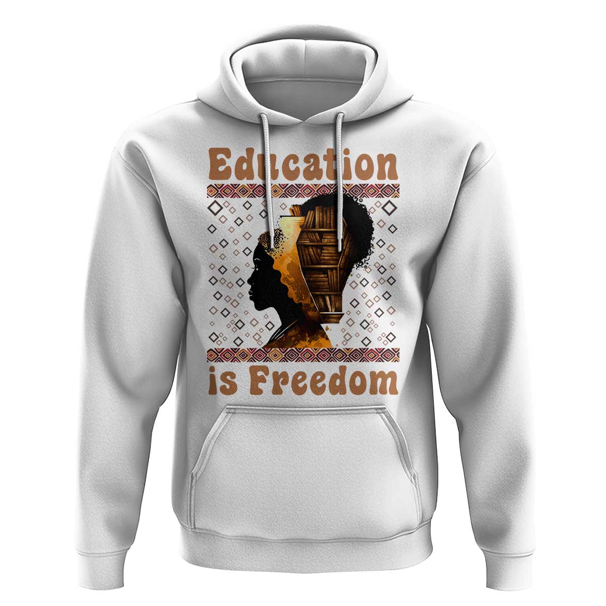 Education Is Freedom Hoodie Black History Women Teacher Gift - Wonder Print Shop