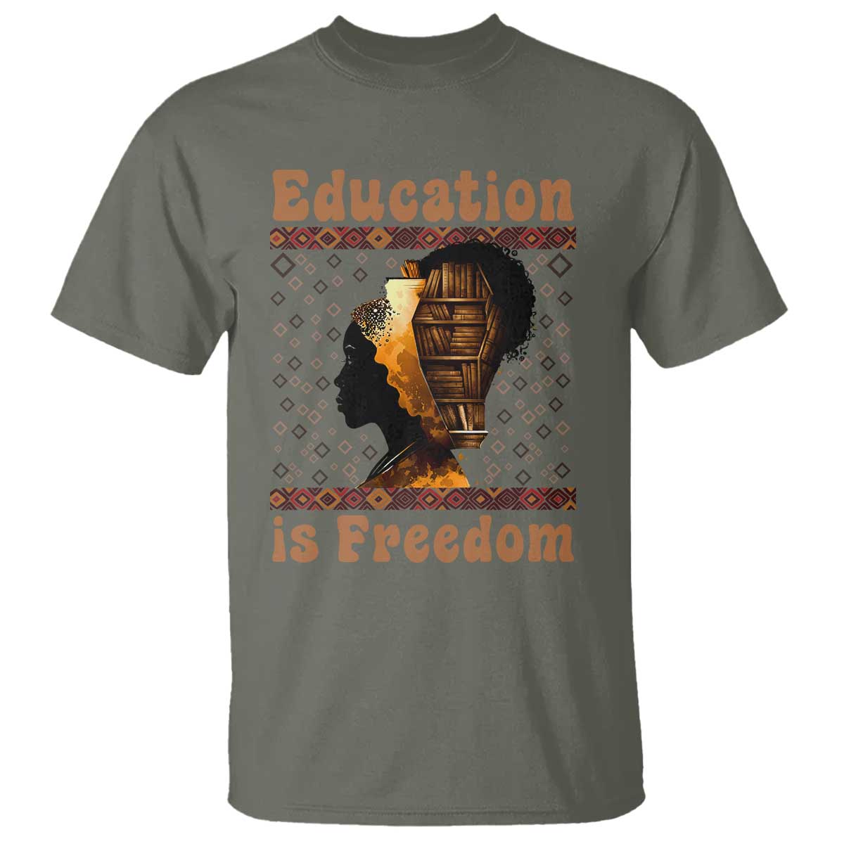 Education Is Freedom T Shirt Black History Women Teacher Gift - Wonder Print Shop