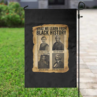 What We Learn From Black History Garden Flag Vintage African American Leaders - Wonder Print Shop