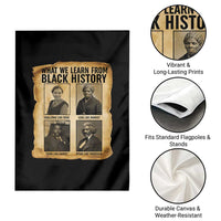 What We Learn From Black History Garden Flag Vintage African American Leaders - Wonder Print Shop