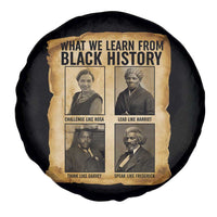 What We Learn From Black History Spare Tire Cover Vintage African American Leaders - Wonder Print Shop