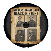 What We Learn From Black History Spare Tire Cover Vintage African American Leaders - Wonder Print Shop