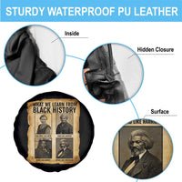 What We Learn From Black History Spare Tire Cover Vintage African American Leaders - Wonder Print Shop