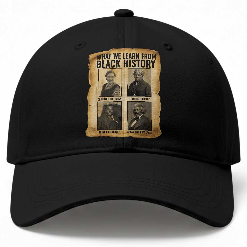 What We Learn From Black History Baseball Cap Vintage African American Leaders