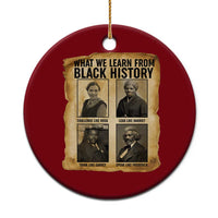 What We Learn From Black History Ceramic Ornament Vintage African American Leaders - Wonder Print Shop