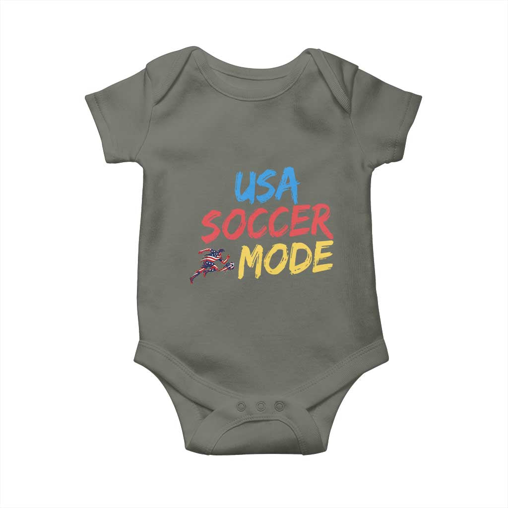 USA Soccer Mode Baby Onesie United States Team Pride