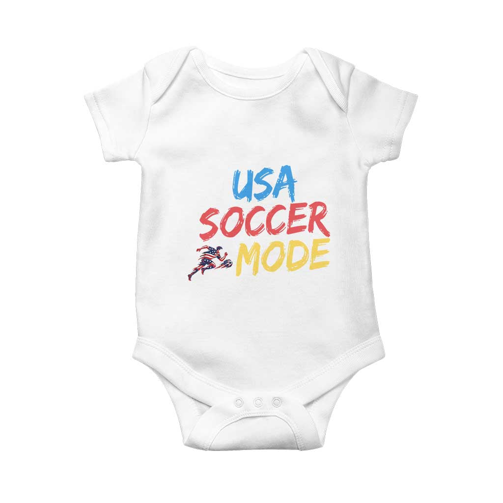 USA Soccer Mode Baby Onesie United States Team Pride