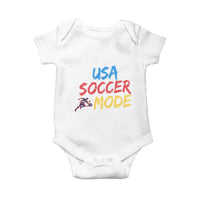 USA Soccer Mode Baby Onesie United States Team Pride